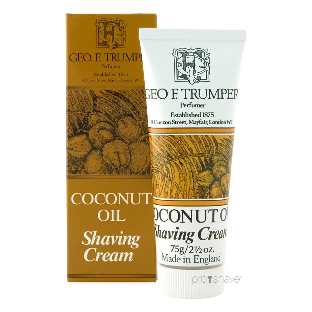 Geo F. Trumper Barbercreme på tube, Kokos, 75 gr.