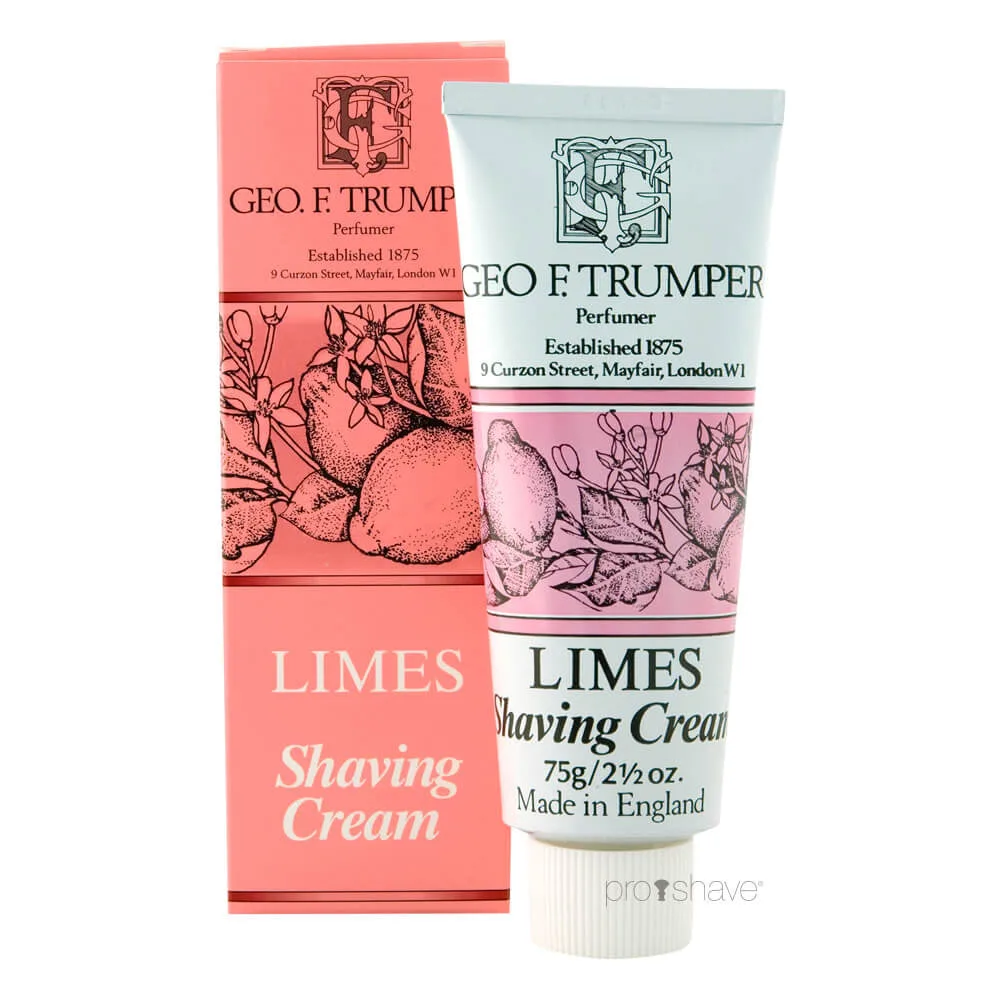 Geo F. Trumper Barbercreme på tube, Limes, 75 gr.