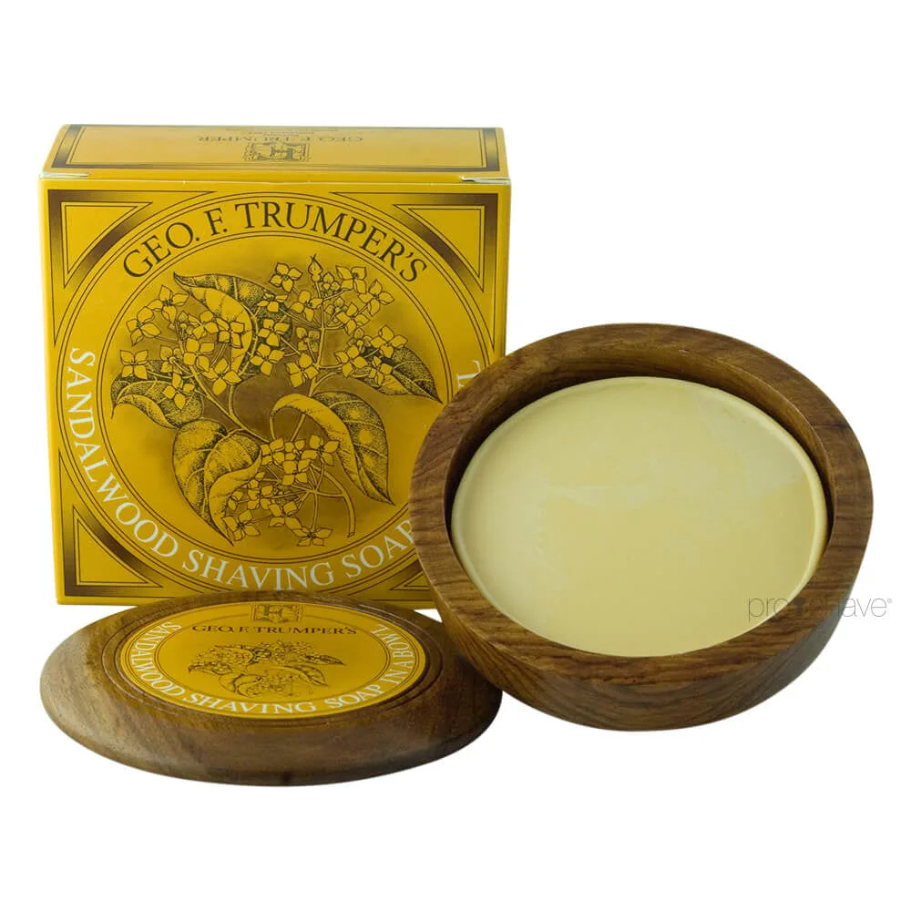 Geo F. Trumper Barbersæbe i skål, Sandeltræ, 80 gr.