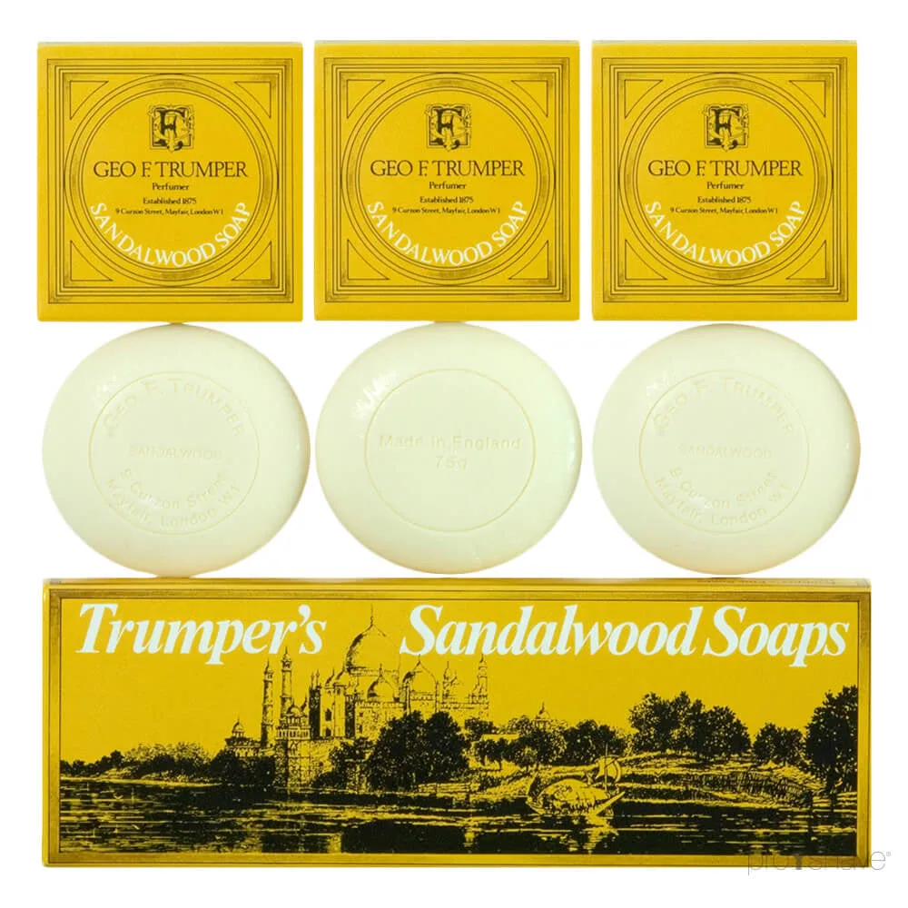 Geo F. Trumper Håndsæbe, Sandeltræ, 3 x 75 gr.