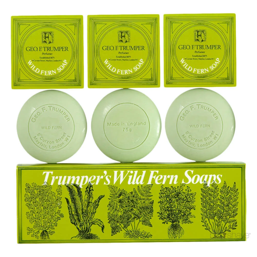 Geo F. Trumper Håndsæbe, Wild Fern, 3 x 75 gr.