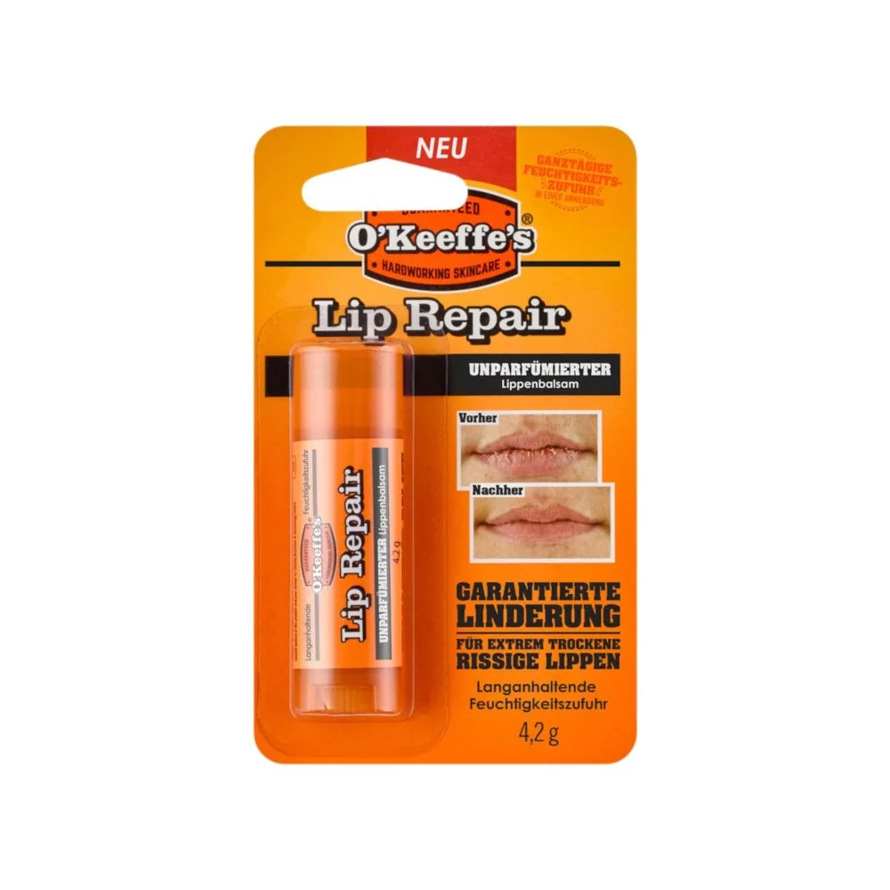 O Keeffe's Lip Repair Unparfümierter Lippenbalsam 4.2 g Balsam