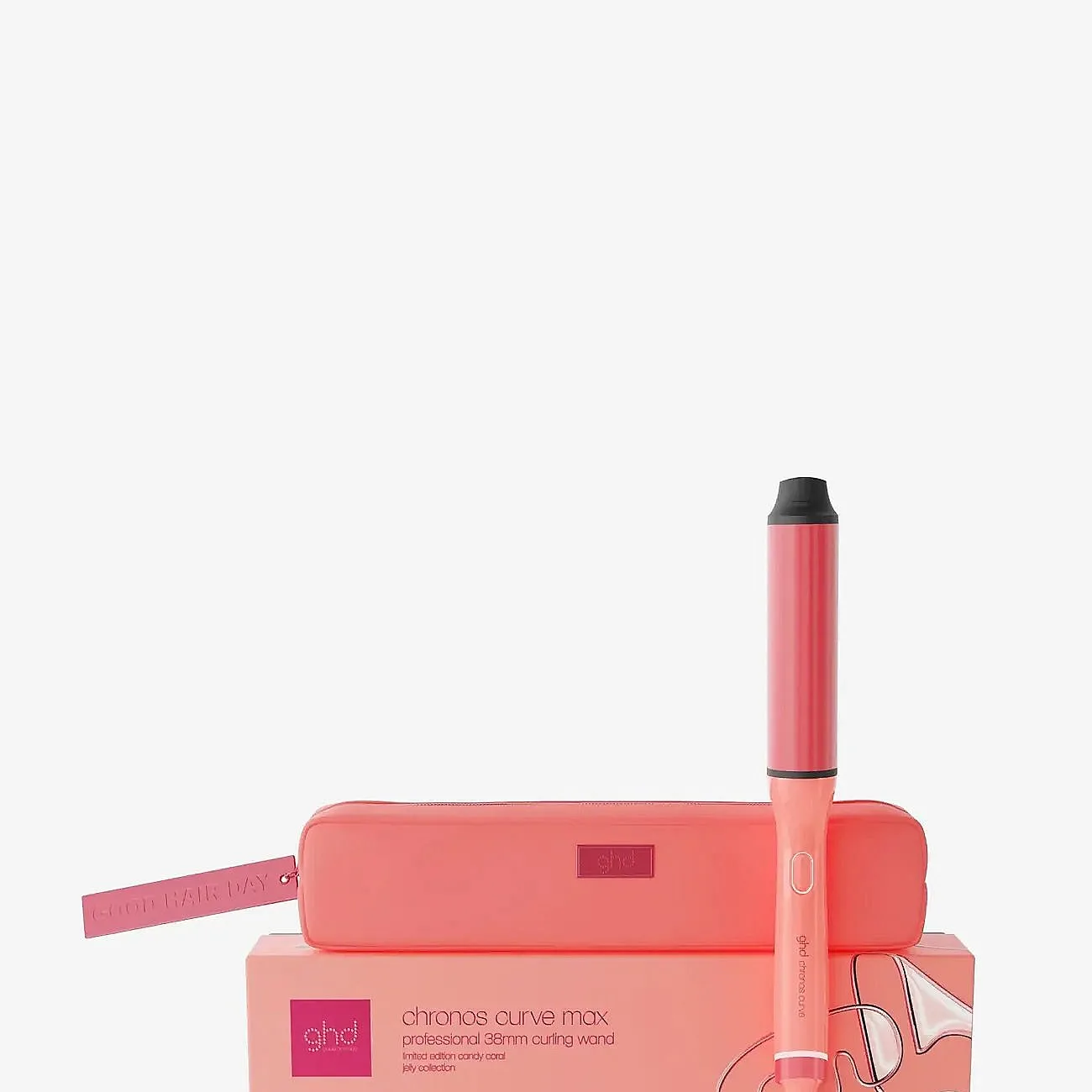 ghd Chronos Curve Limited Edition Max Wand (38mm Barrel) in Candy Coral