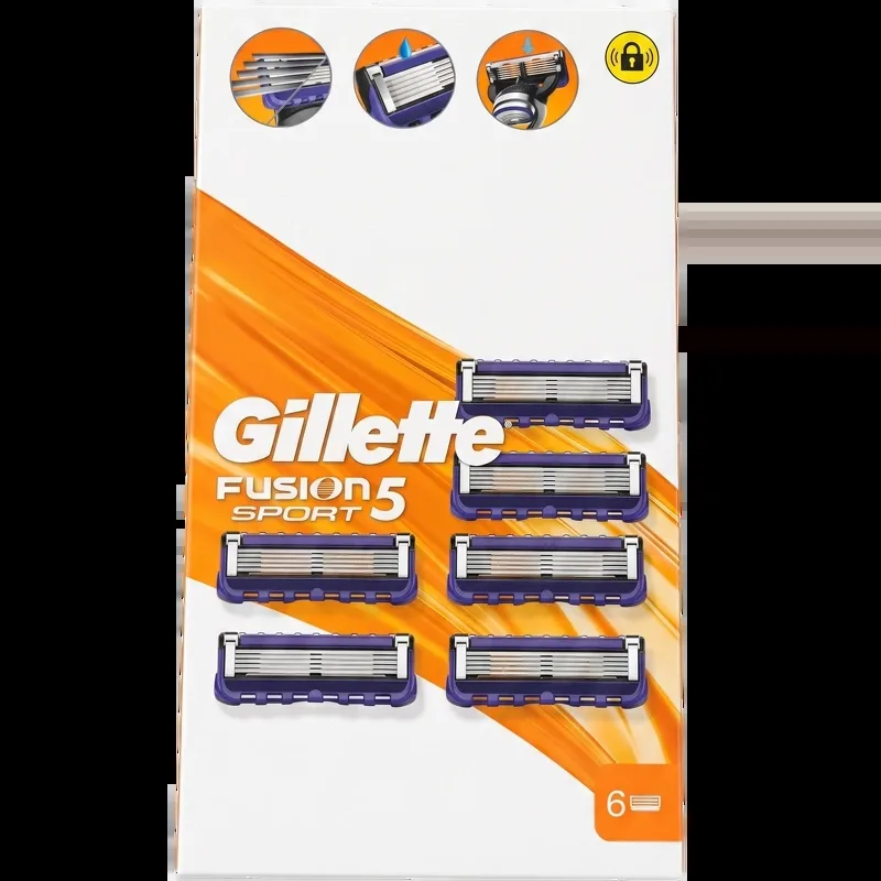 Gillette Fusion Sport 5 Blades 6 pcs