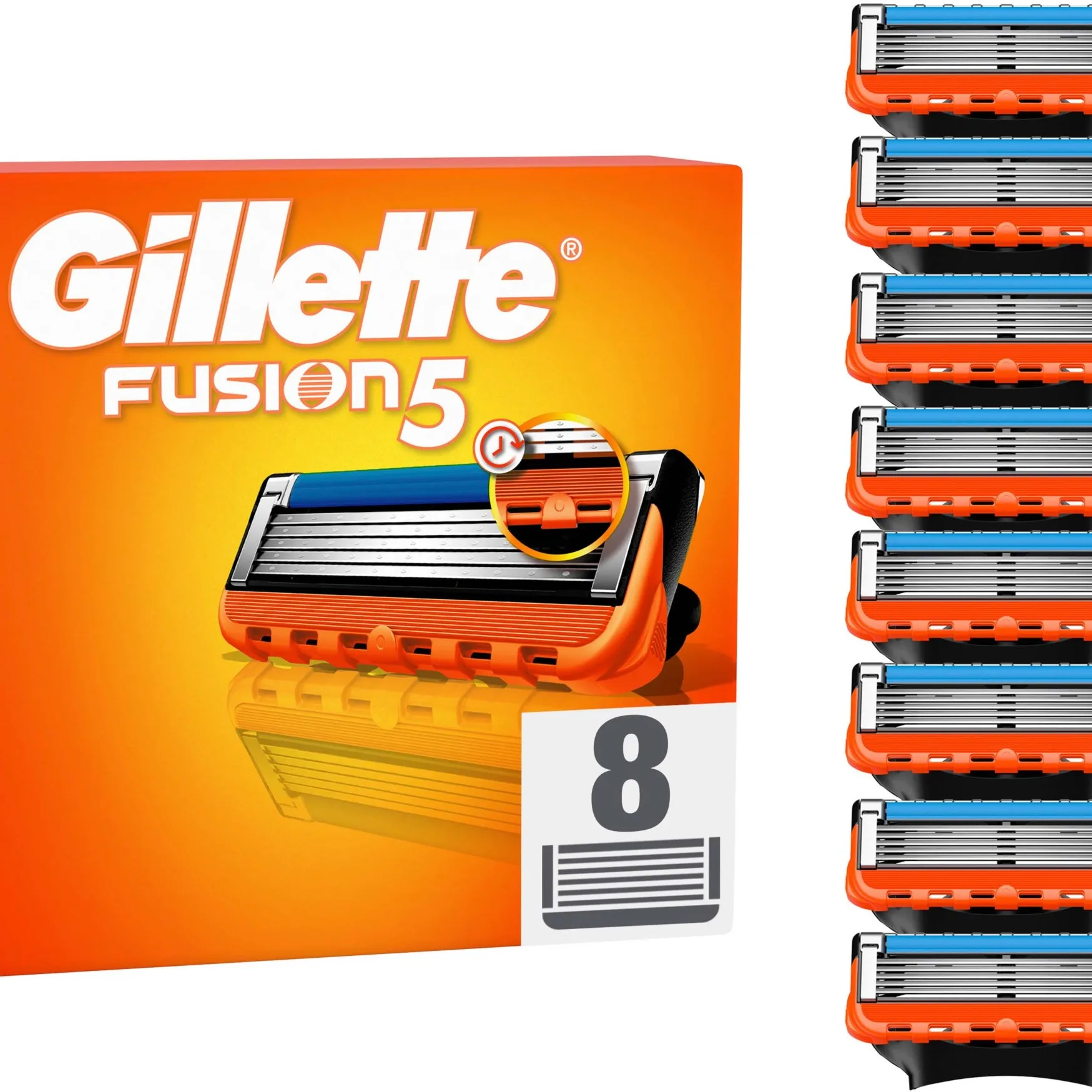Gillette Fusion5 Razor blades for men 8 stk