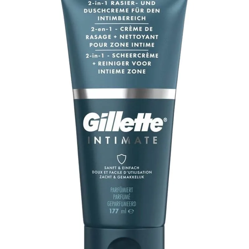 Gillette Intimate Shave Cream + Cleanser (2-in-1) 177 ml