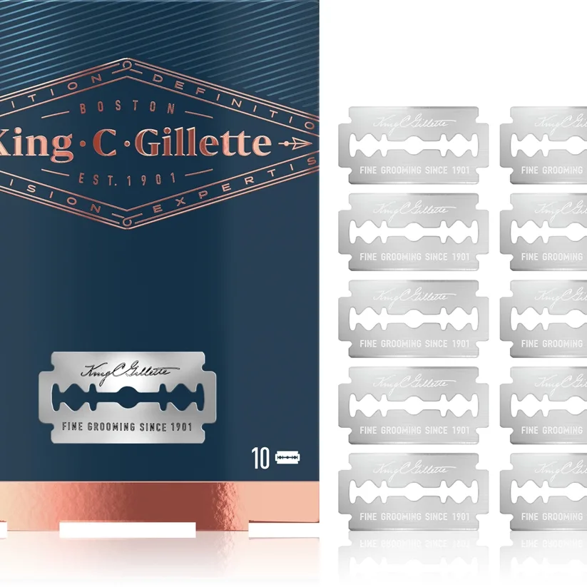 Gillette King C. Double Edge Reservblad 10 st.