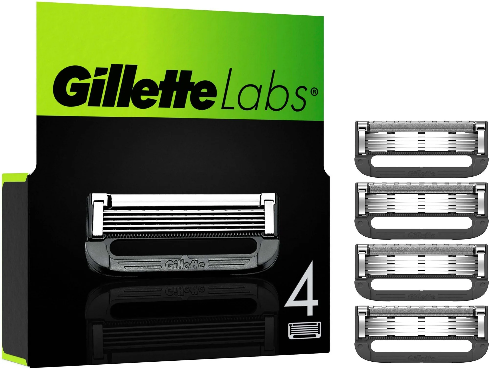 Gillette Labs Razor Blade Refill 4 kpl