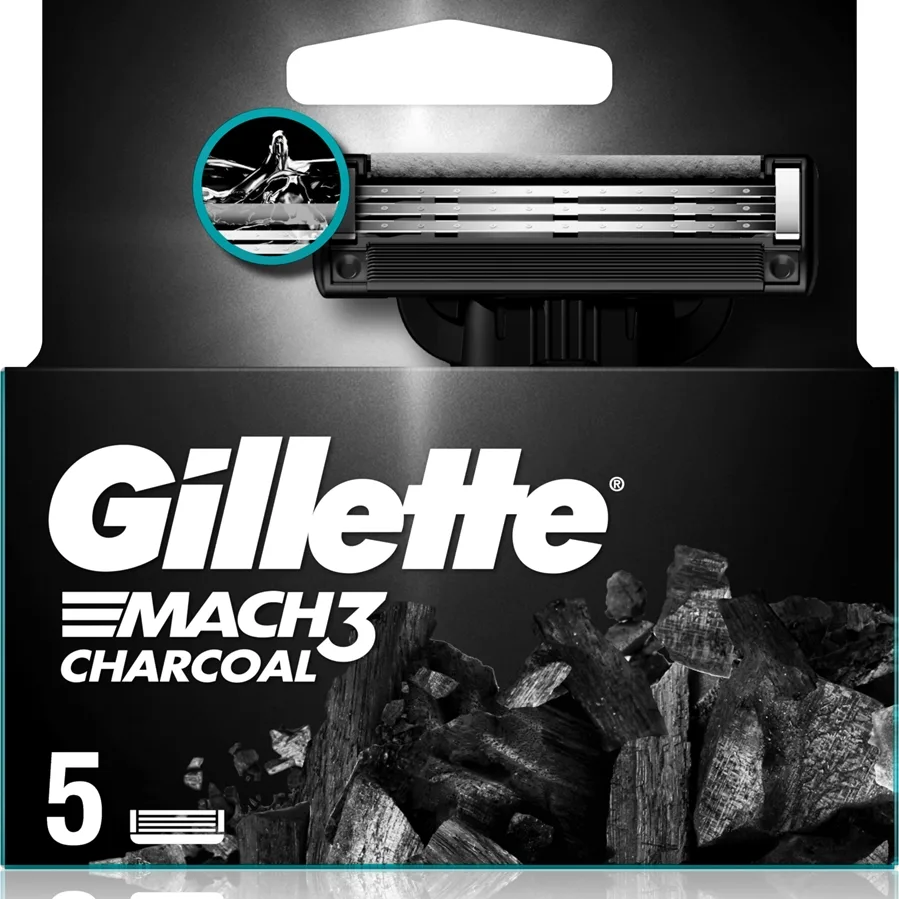 Gillette Mach3 Charcoal Rasierklingen 5 St.