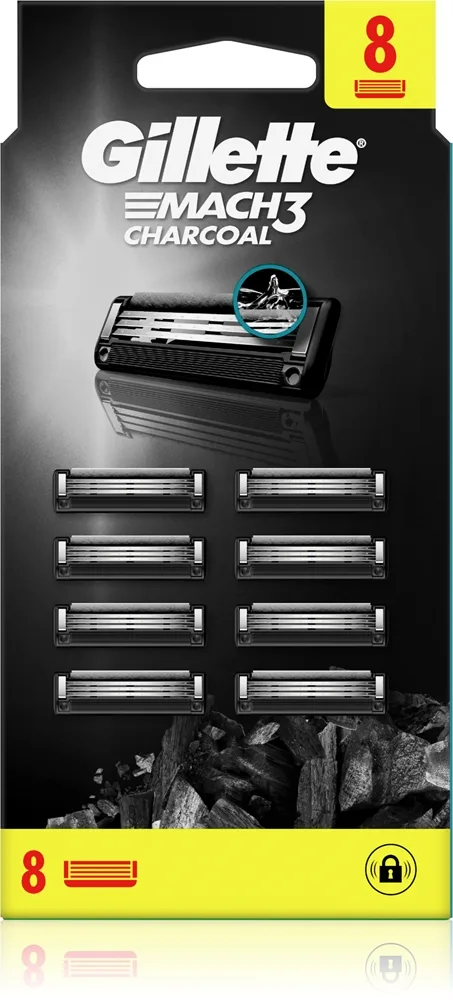 Gillette Mach3 Charcoal Rasierklingen 8 St.