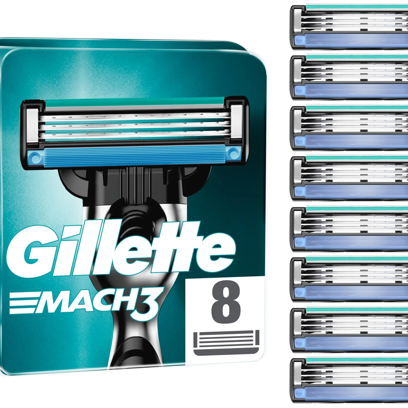 Gillette Mach3 Razor Blades 8-pack 8 kpl
