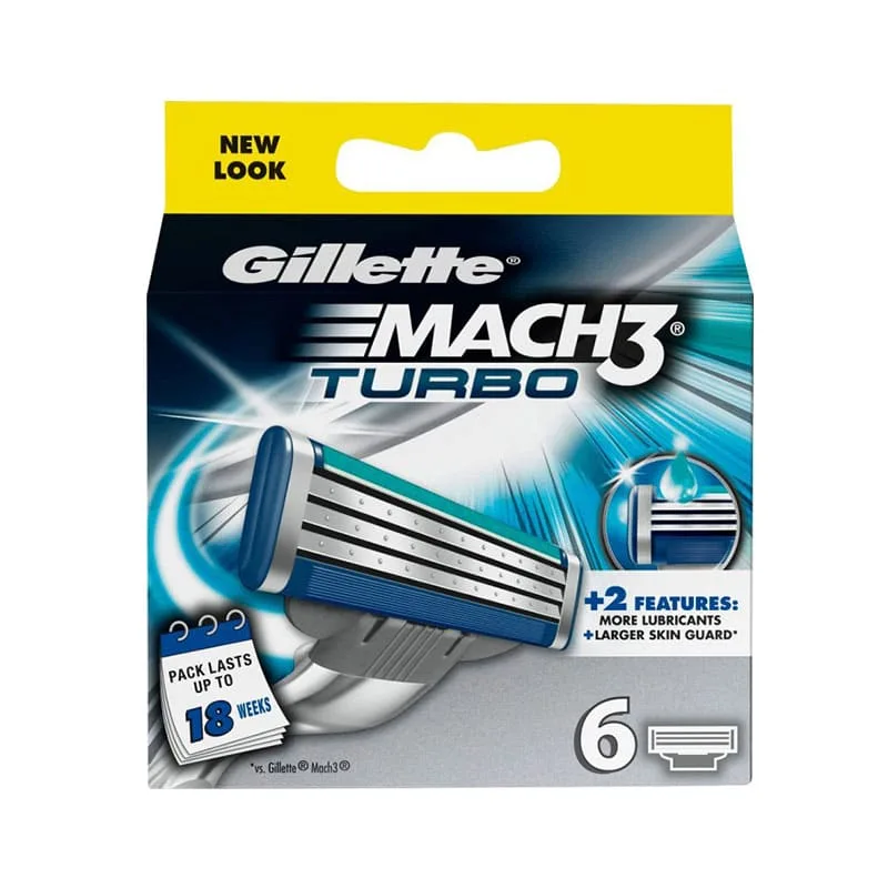 Gillette Mach3 Turbo 6-pack