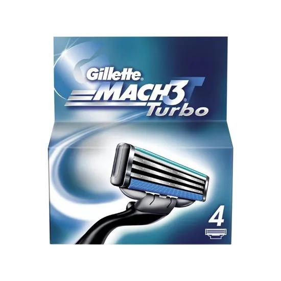 Gillette Mach3 Turbo Rakblad 4-pack