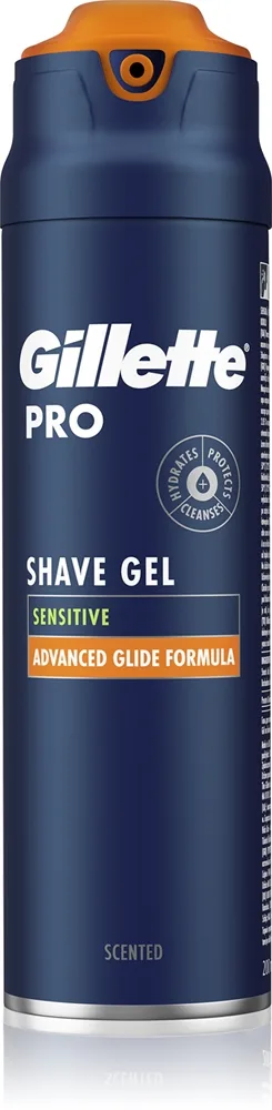 Gillette Pro Sensitive parranajogeeli miehille 200 ml