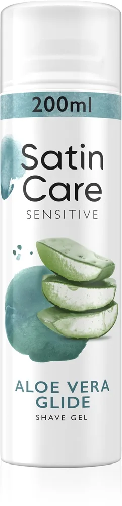 Gillette Satin Care Barbergel Til kvinder Aloe Vera 200 ml