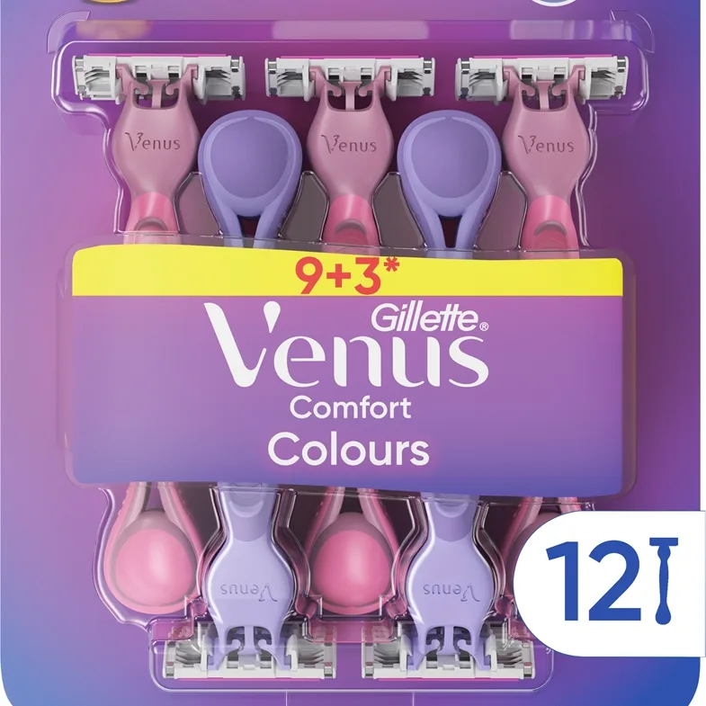 Gillette Venus Comfort Colours Engangsblade 12 stk.