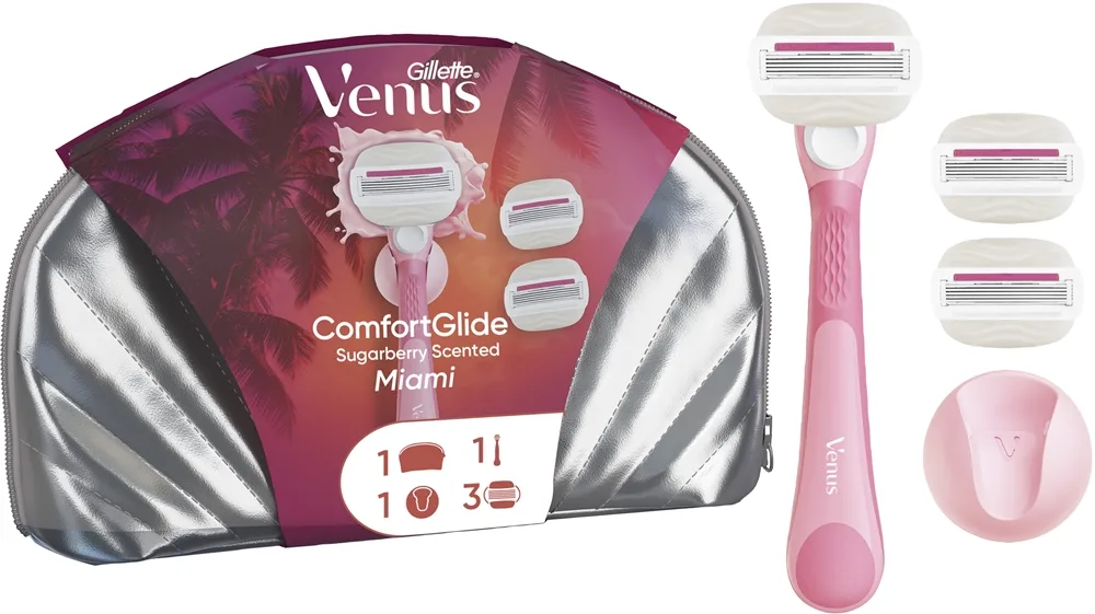 Gillette Venus Comfortglide Sugarberry Miami Gift Set lahjasetti naisille