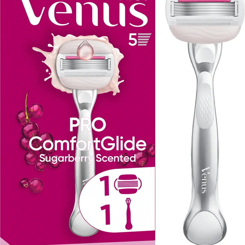 Gillette Venus ComfortGlide Sugarberry Rasierer mit austauschbarem Kopf 1 St.