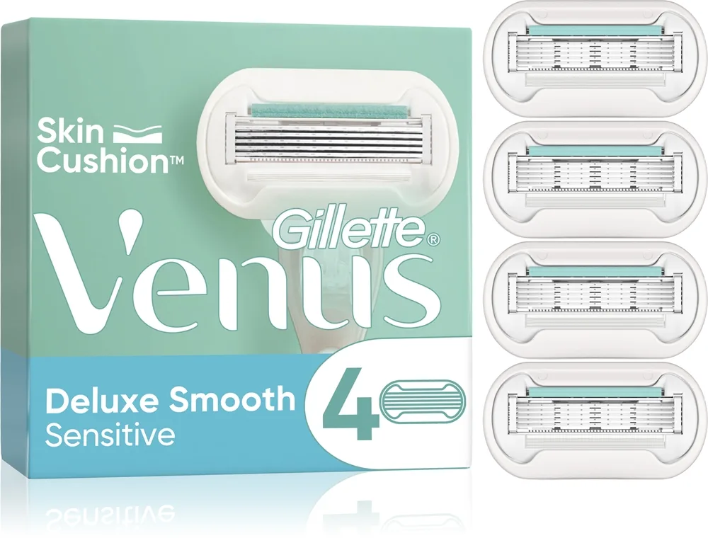 Gillette Venus Deluxe Smooth Sensitive vaihtoterät 4 kpl