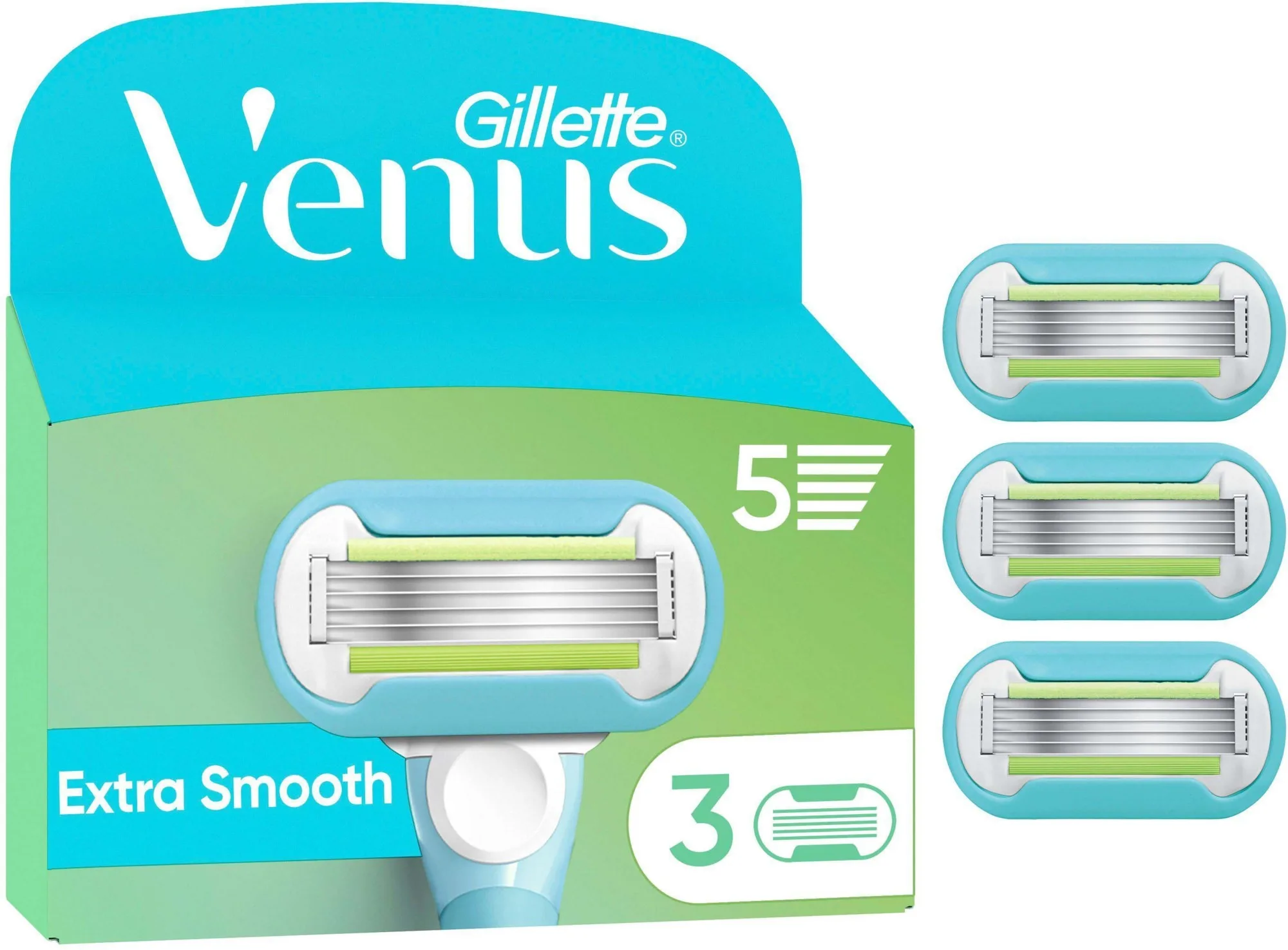Gillette Venus Extra Smooth Razor Blades Women 3 stk