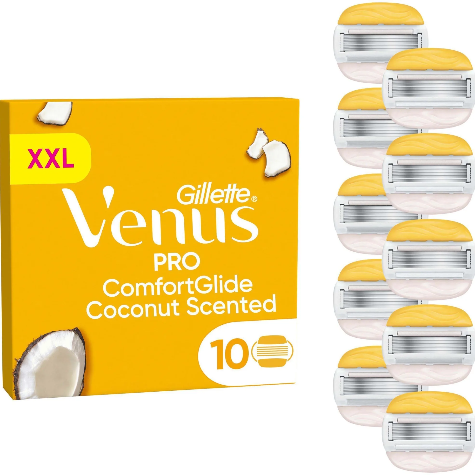 Gillette Venus Pro ComfortGlide Coconut & Olay Razor Blades 10 stk
