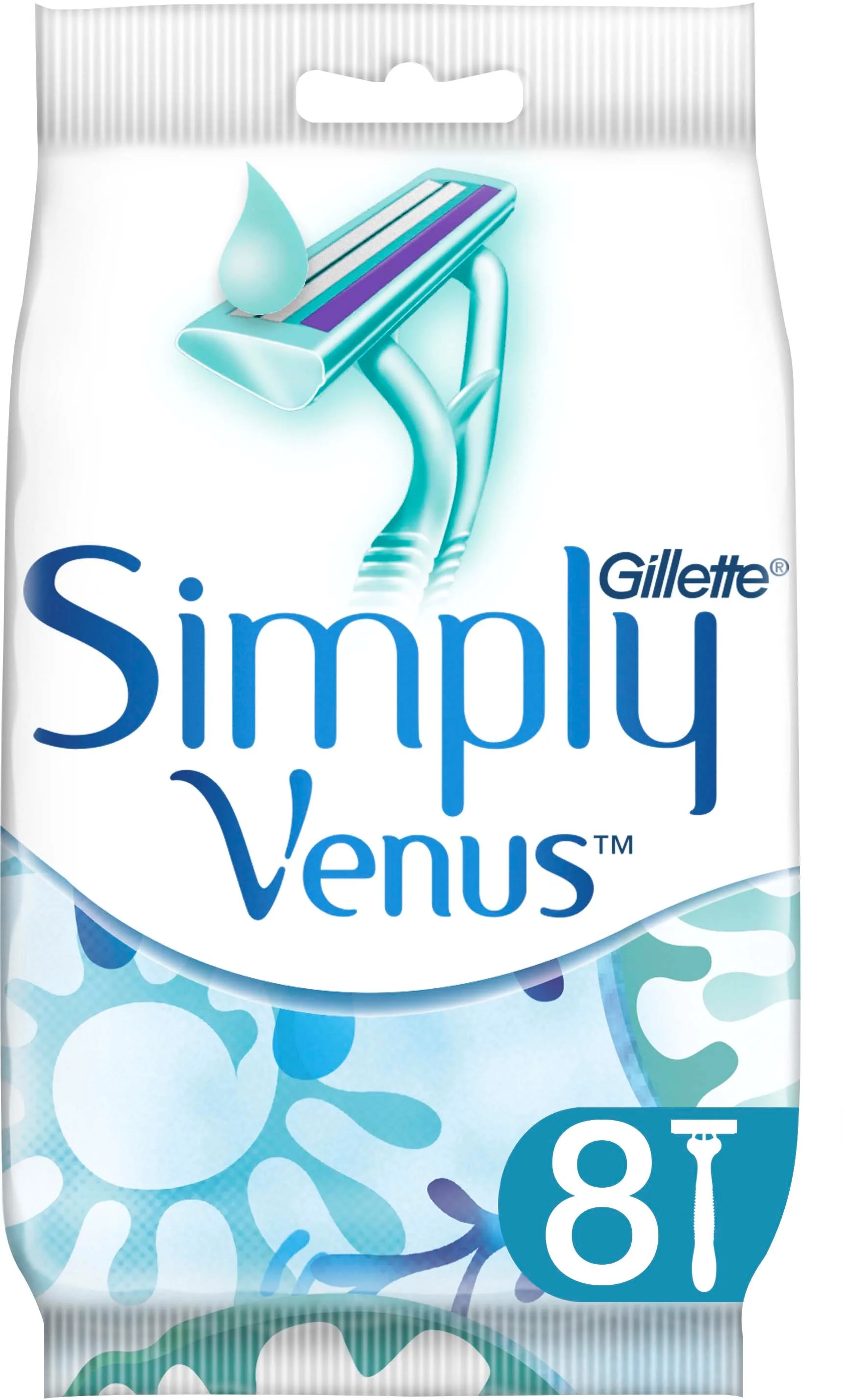 Gillette Simply Venus 2 Engångshyvlar För Kvinnor 8 st