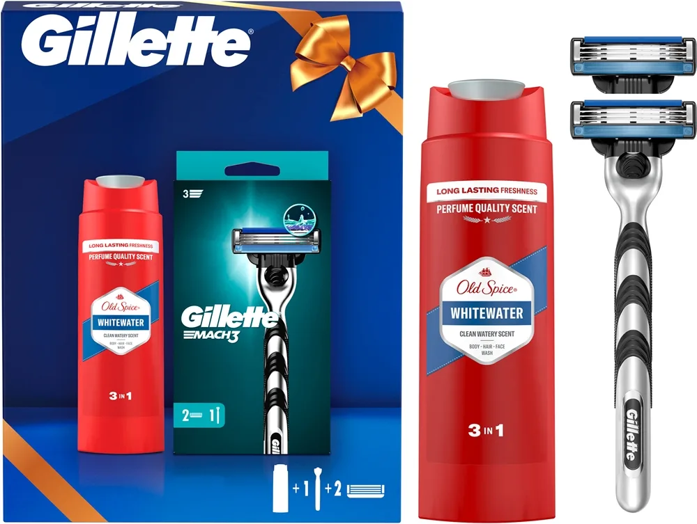Gillette Whitewater + Mach3 Gift Set Gavesæt