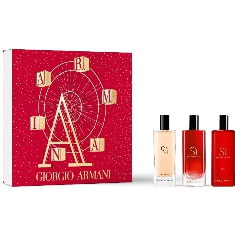 Giftset Armani Si 15ml + Si Passione 15ml + Si Pasisone Eclat 15ml
