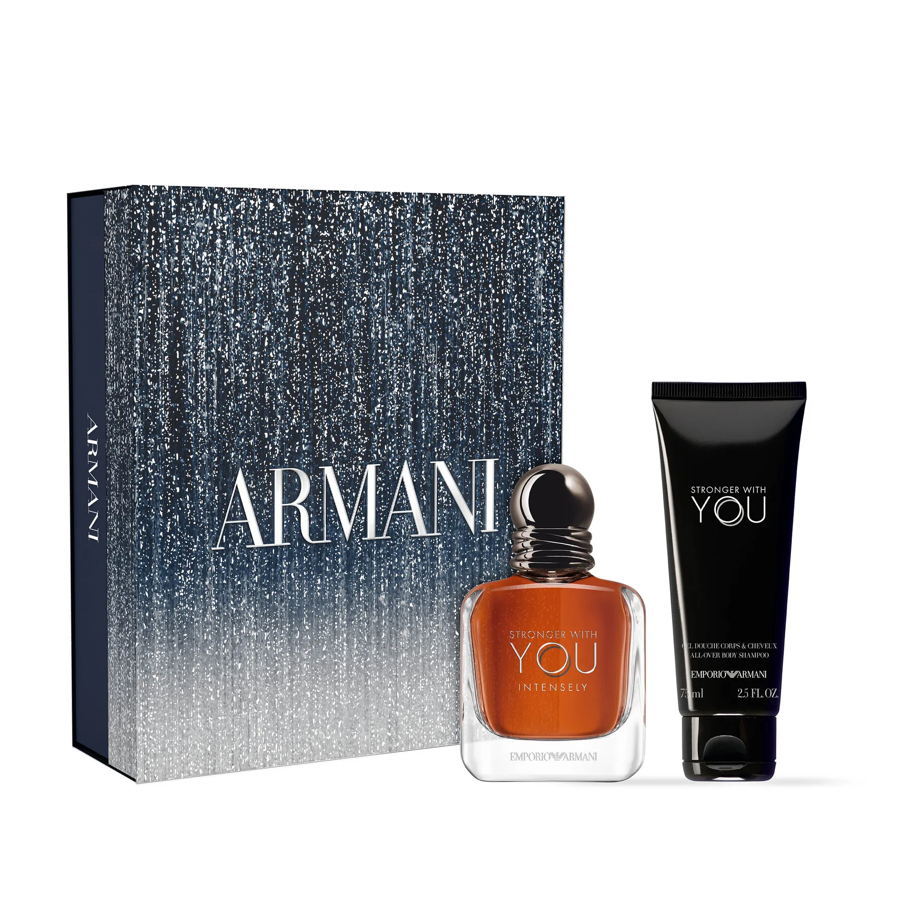Armani Stronger With You Intensely Gift Set EdP 50ml + Shower Gel 75 ml - 1 pcs