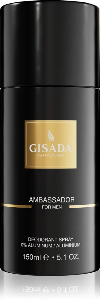 Gisada Ambassador Deodorant Spray ohne Aluminium für Herren 150 ml