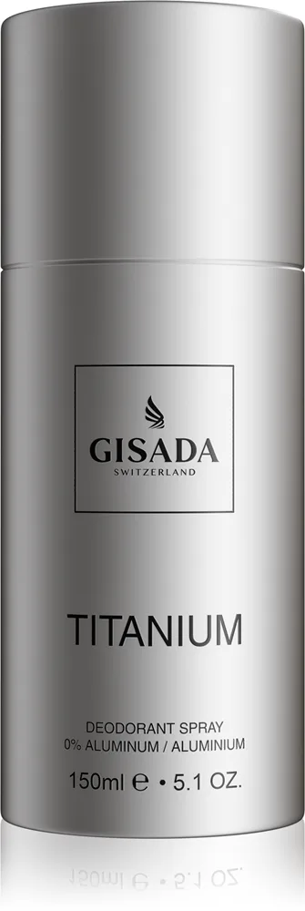 Gisada Titanium Deodorant Spray ohne Aluminium für Herren 150 ml