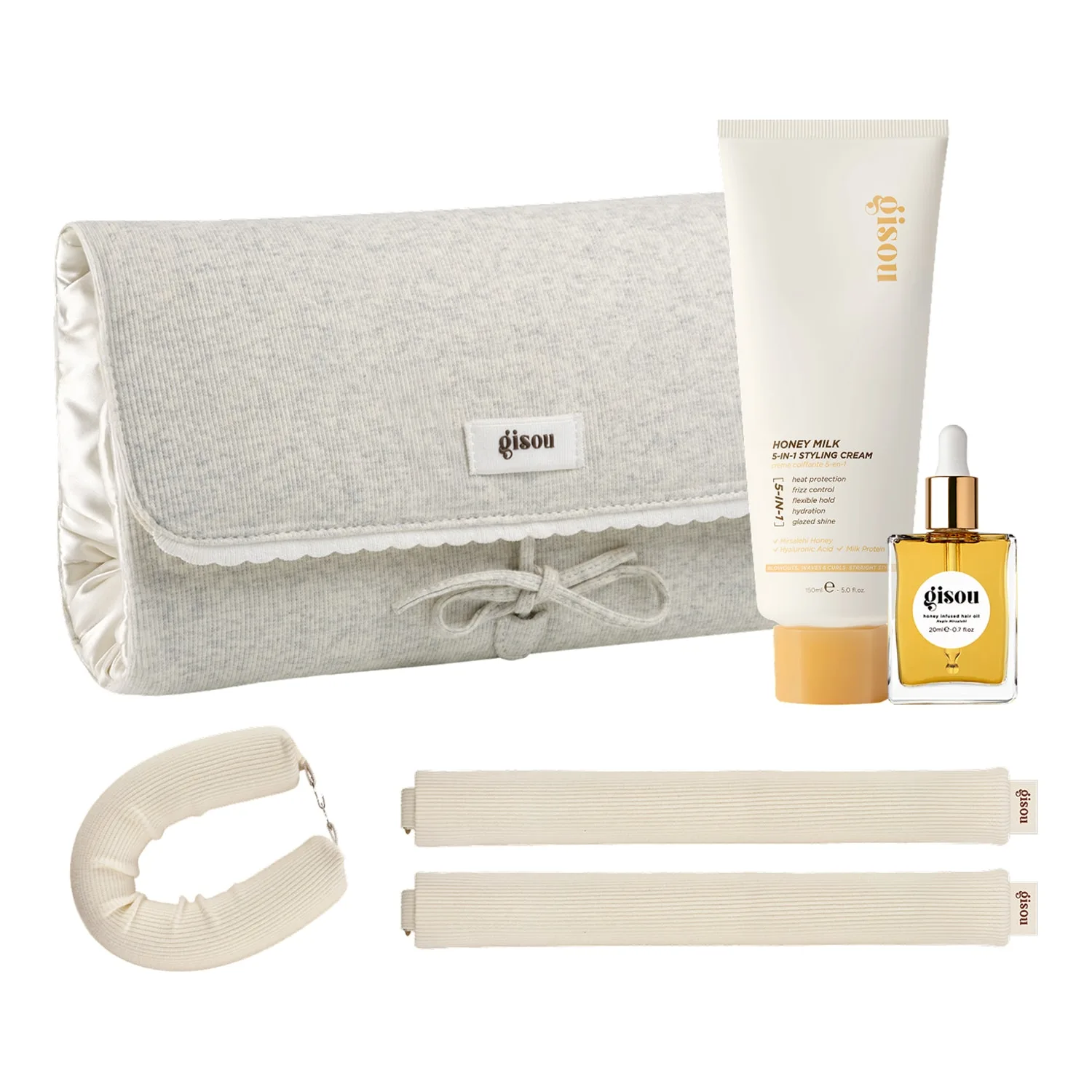 Gisou - Overnight Styling Pouch - Hårplejesæt - Set Styling Pouch 170ml - For Women