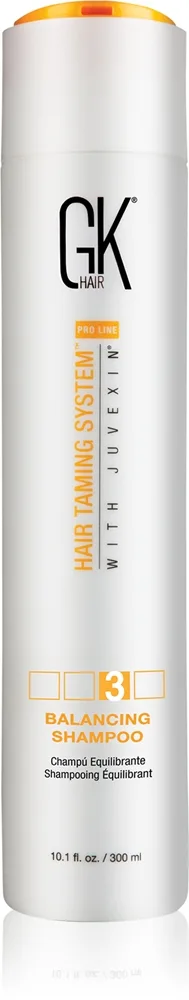 GK Hair Balancing hellävarainen shampoo kosteuttaa ja tuo kiiltoa 300 ml