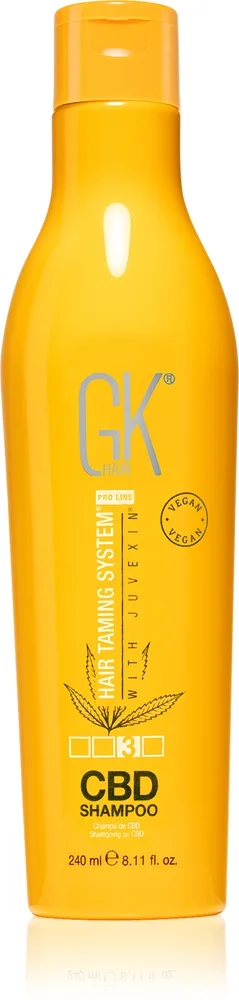GK Hair CBD Shampoo tehoravitseva shampoo sisältää CBD:tä 240 ml