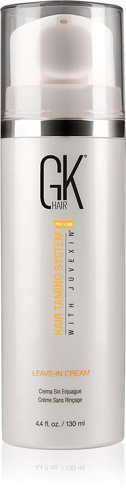 GK Hair Leave-In Cream Leave-in vårdande balsam för glansigt och mjukt hår med pump 130 ml