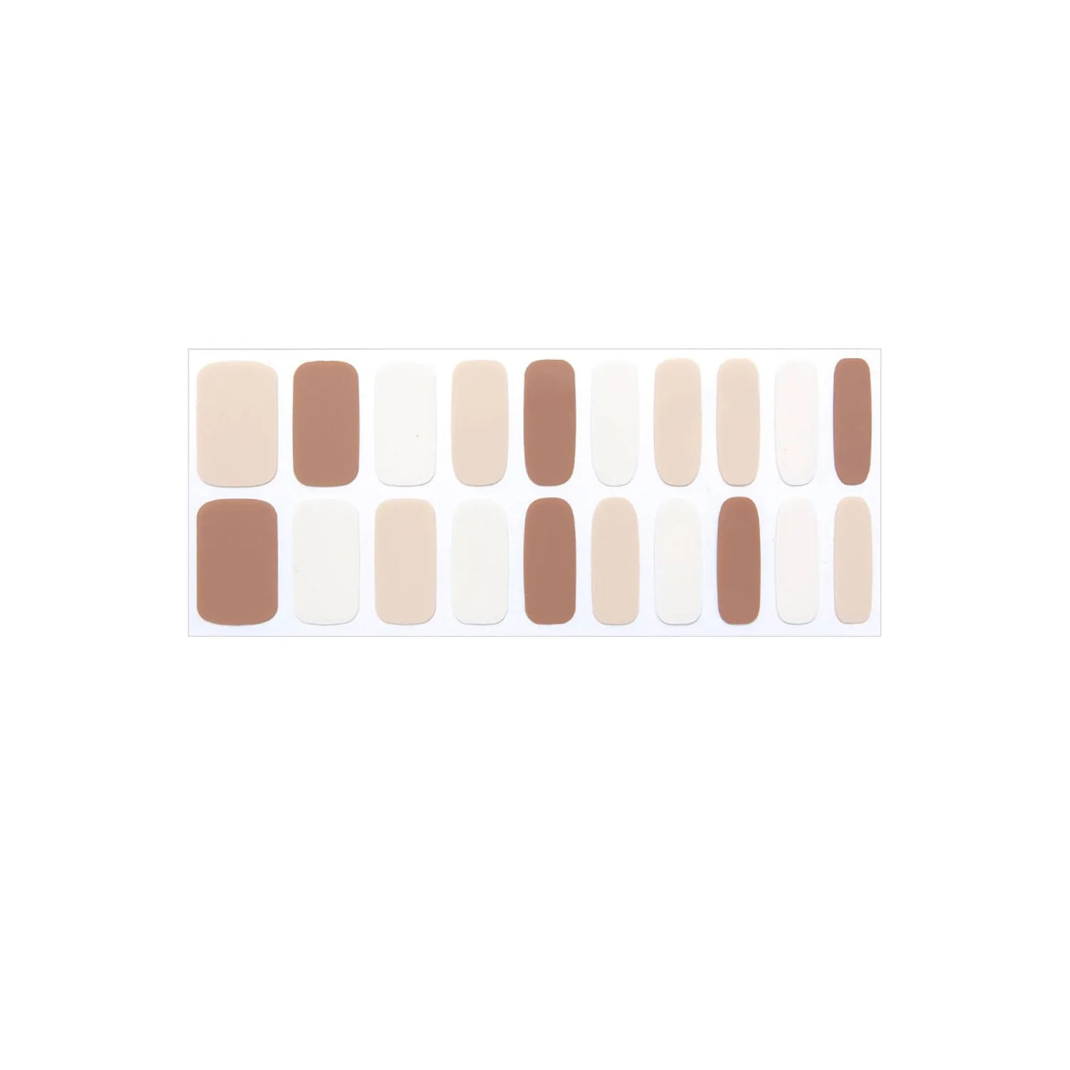 Glossy Blossom Gel Nail Strips Beige Days