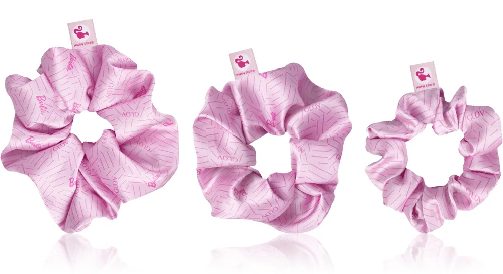 GLOV Barbie Scrunchies Hårsnoddar typ Zigzag 3 st.