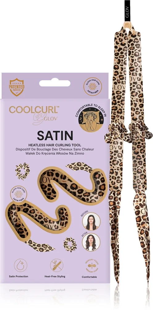 GLOV CoolCurl Satin Cheetah hiusten kiharrussetti 1 kpl