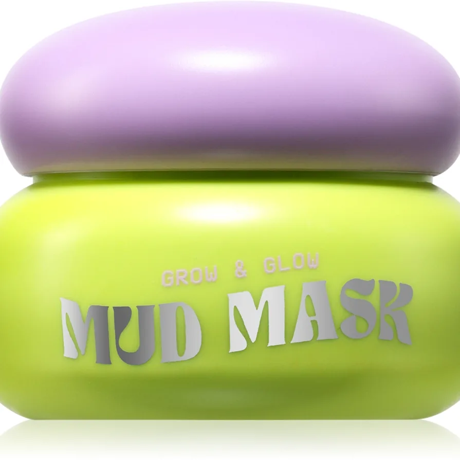 Glow Hub Glow & Grow Avgiftande lermask för trött hud 40 ml