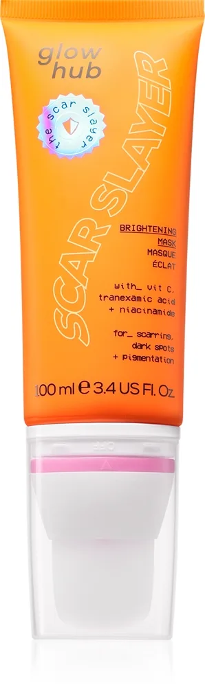 Glow Hub Scar Slayer Blekande ansiktsmask med vitamin C 100 ml