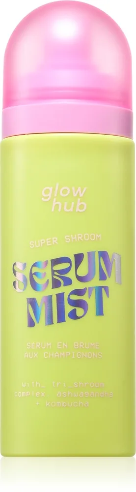 Glow Hub Super Shroom Serum Mist Fugtende ansigtsserum på spray 100 ml