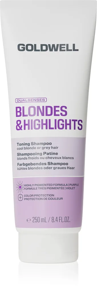Goldwell Dualsenses Blondes & Highlights Toning Shampoo Lilla toningshampoo 250 ml
