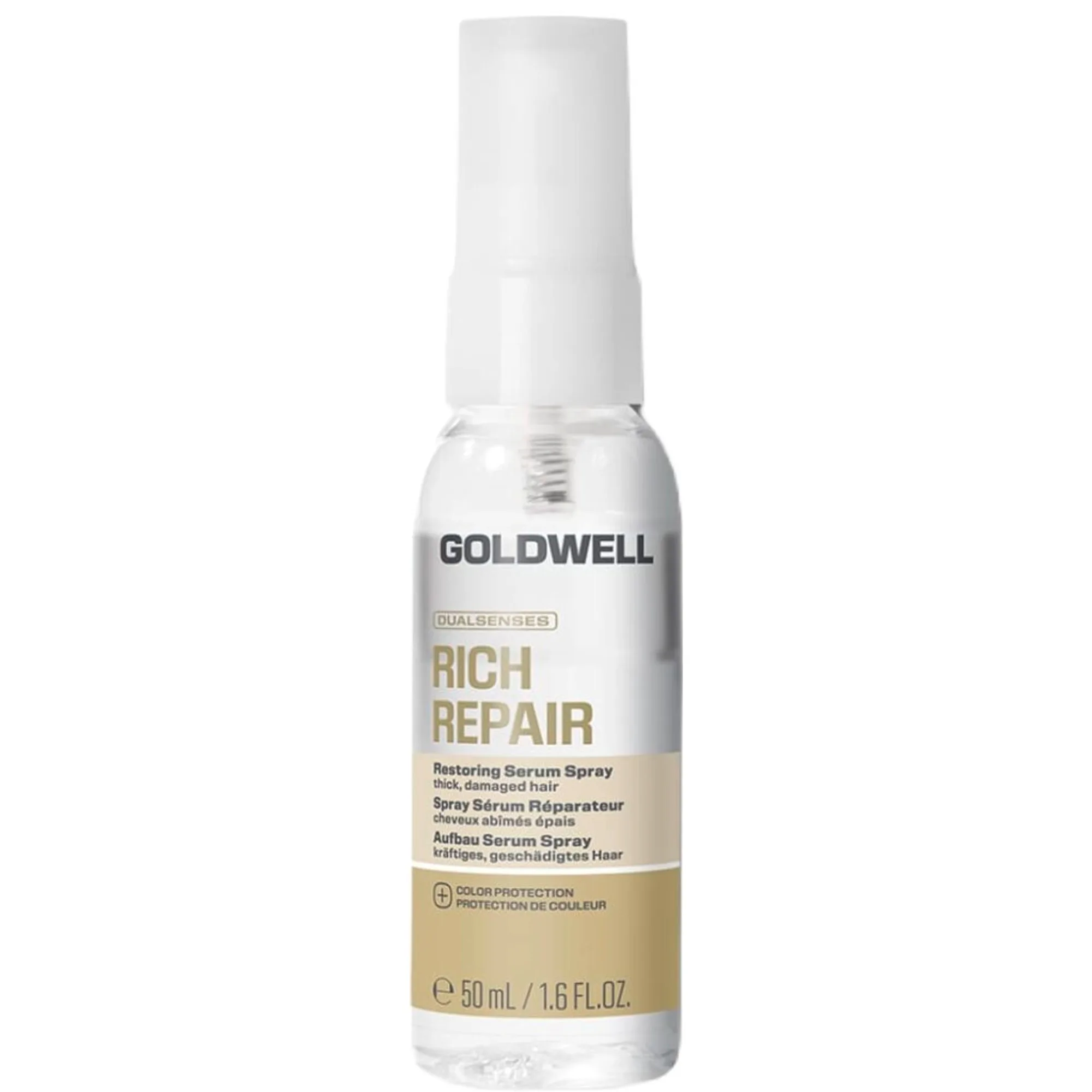 Goldwell Dualsenses rich repair rakennepaikkaava seerumispray, uusi koostumus Hiuksiin jätettävä hoitoaine