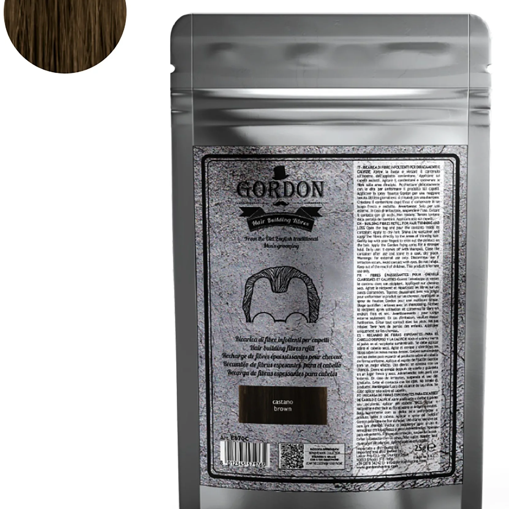 Gordon Hair Buidling Fibers Refill Brown