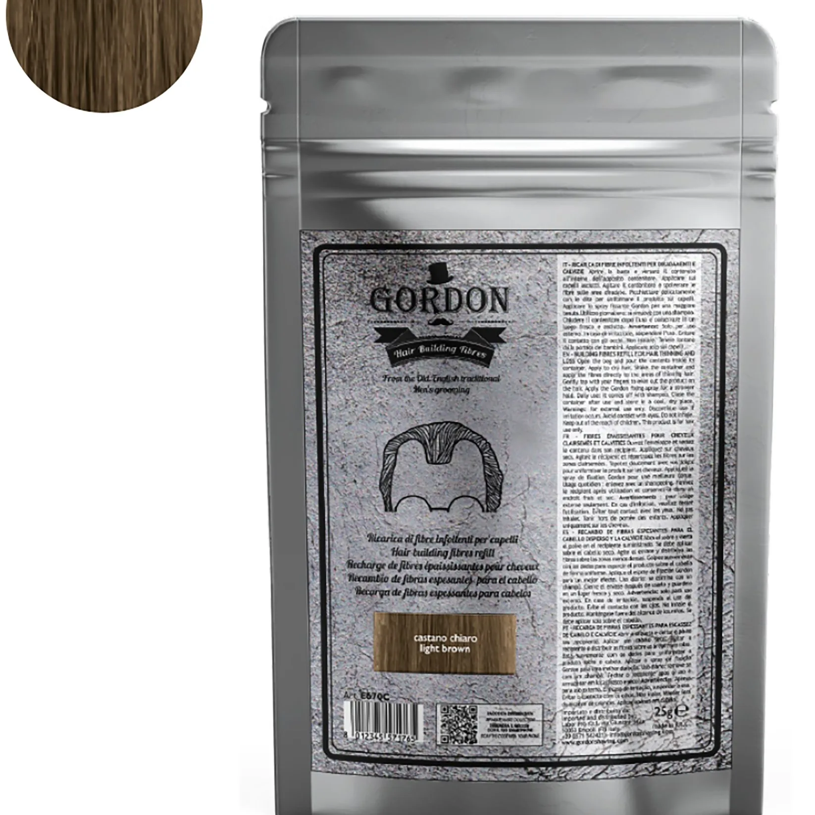 Gordon Hair Buidling Fibers Refill Light Brown