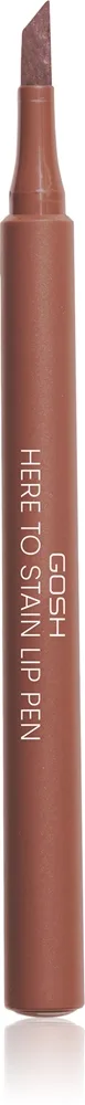 GOSH COPENHAGEN Here To Stain Lip Pen huulikynä pitkäkestoinen vaikutus sävy 006 Coffee Stain 1 ml