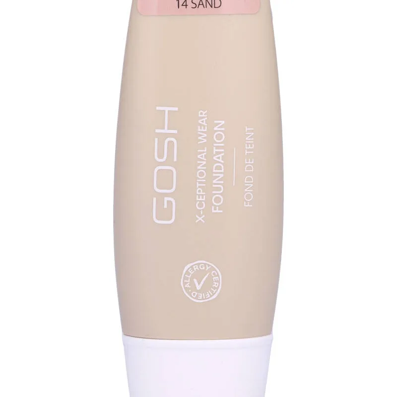 Gosh X-Ceptional Wear Foundation 14 Sand 30 ml