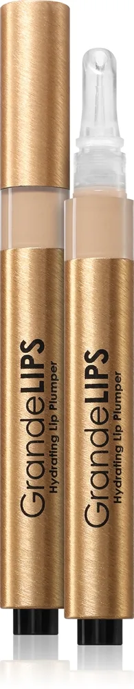 Grande Cosmetics GrandeLips kosteuttava ja täyteläistävä huulikiilto sisältää hyaluronihappoa sävy Clear 2.4 ml