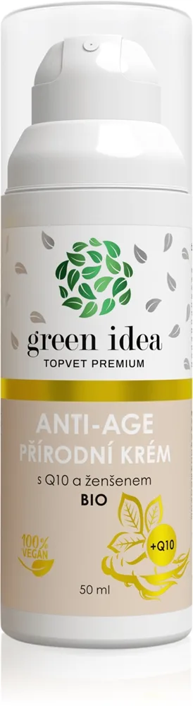 Green Idea Antiage natural cream with Q10 and ginseng voide kypsälle iholle 50 ml