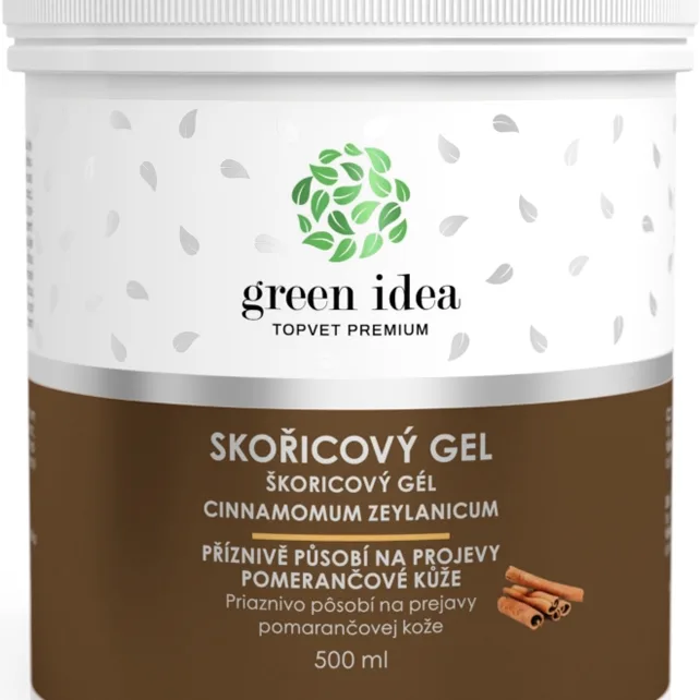 Green Idea Skořicový gel Massage-gel 500 ml